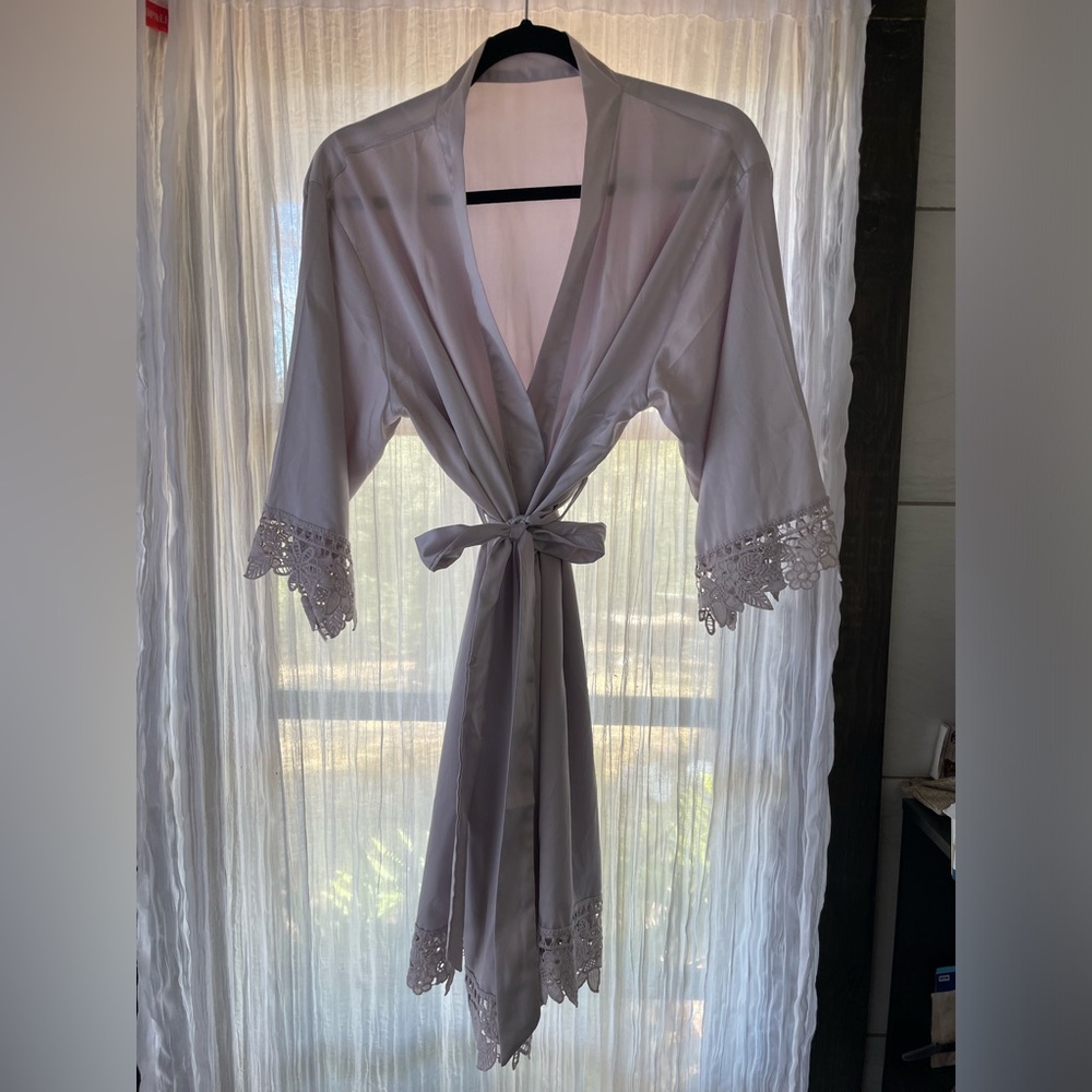 Women’s small satin robe